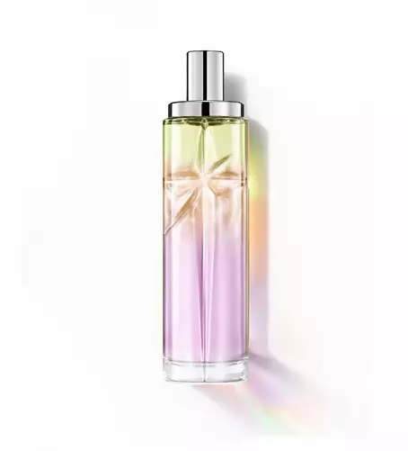 Sweet Kiss : grand flacon présentant un dégradé lavande, ambre et vert clair sur fond blanc.