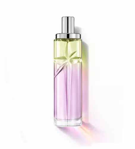 Gourmet Berry : grand flacon présentant un dégradé vert clair et rose sur fond blanc.
