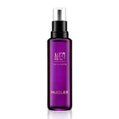 Flacon rechargeable du parfum Alien Hypersense avec pompe noire sur fond blanc